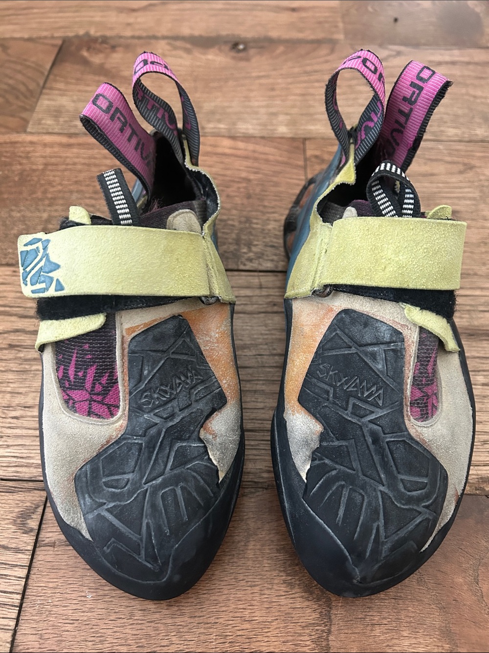 La Sportiva Skwama 36 1/2 Yellow, Pink & Black Climbing Shoes
